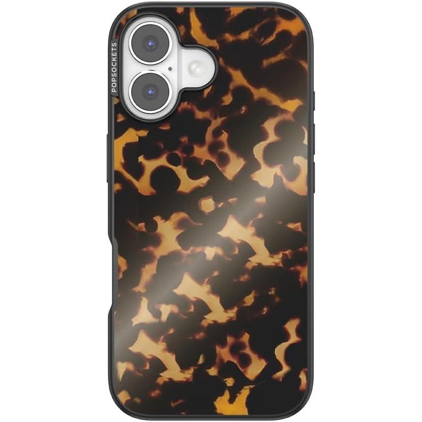 imagePopSockets iPhone 17 Case Compatible with MagSafe Phone Case for iPhone 17 Wireless Charging Compatible Case Only  Tortoiseshell