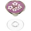 ​​​​PopSockets Phone Grip with Expanding Kickstand, Adhesive Grip – Floral Mauve