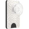 PopSockets Phone Wallet with Expanding Grip, Phone Card Holder, Wireless Charging Compatible, Wallet Compatible with MagSafe – Horchata Fossil