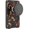 PopSockets Phone Wallet with Expanding Grip, Phone Card Holder, Wireless Charging Compatible, Wallet Compatible with MagSafe – Tortoiseshell