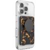 PopSockets Phone Wallet with Expanding Grip, Phone Card Holder, Wireless Charging Compatible, Wallet Compatible with MagSafe – Tortoiseshell