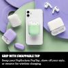 PopSockets PopGrip AirPods Pro Holder + PopChain 1: Swappable Grip and AirPods Holder for Phones and Tablets – Gunmetal Mint