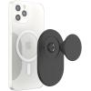 PopSockets PopGrip for MagSafe, Magnetic Phone Grip & Stand, Swappable Top, Secure Grip for iPhone MagSafe Cases, Kickstand for Hands-Free Viewing, Wireless Charging Compatible – Black(Black)