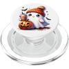 Cute Halloween Ghost Pumpkin Spice Fall coffee cozy autumn PopSockets Adhesive PopGrip(Magnetic PopGrip)