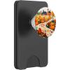 Fall Leaves autumn pumpkin pattern autumn color foliage PopSockets Adhesive PopGrip(Magnetic PopWallet)