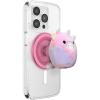 PopSockets Phone Grip for MagSafe with Kickstand, Magnetic Stand, Swappable Top, Secure Hold for iPhone MagSafe Cases, Phone & Tablet Grip, Squishmallows – Charles(Patty)