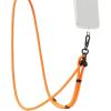 PopSockets Phone Lanyard, Phone Holder, Crossbody Device Strap – Paracord Saftey Orange(Safety Orange)