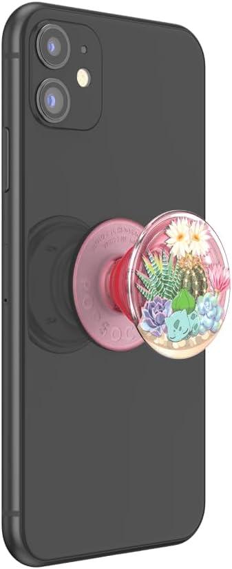 imagePopSockets Phone Grip for MagSafe with Kickstand Magnetic Stand Swappable Top Secure Hold for iPhone MagSafe Cases Phone ampamp Tablet Grip Squirtle WaterTerrarium