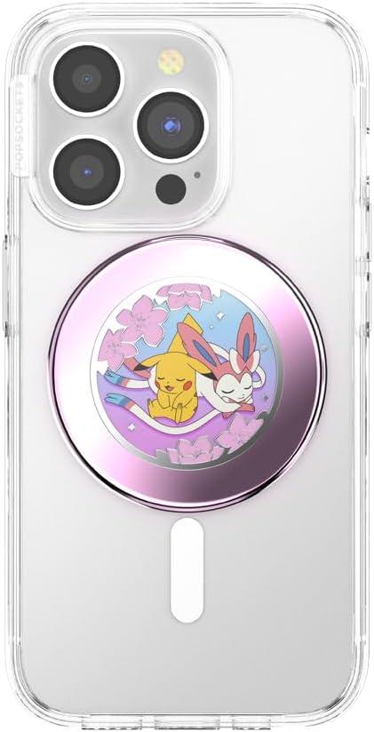 imagePopSockets Phone Grip for MagSafe with Kickstand Magnetic Stand Swappable Top Secure Hold for iPhone MagSafe Cases Phone ampamp Tablet Grip  Squirtle WaterSakura Dreams