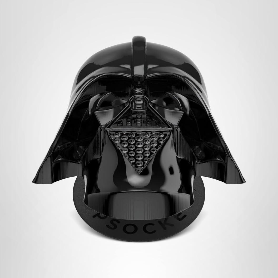 imagePopSockets Phone Grip for MagSafe with Kickstand Magnetic Stand Swappable Top Secure Hold for iPhone MagSafe Cases Phone ampamp Tablet Grip Starwars  Enamel Death Star DimensionalDarth Vader