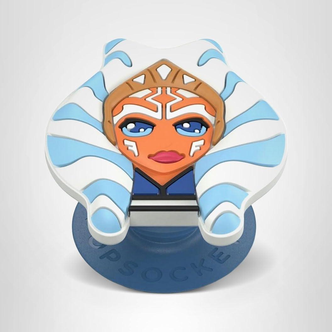 imagePopSockets Phone Grip for MagSafe with Kickstand Magnetic Stand Swappable Top Secure Hold for iPhone MagSafe Cases Phone ampamp Tablet Grip Starwars Enamel Death Star DimensionalPopOut Ashoka