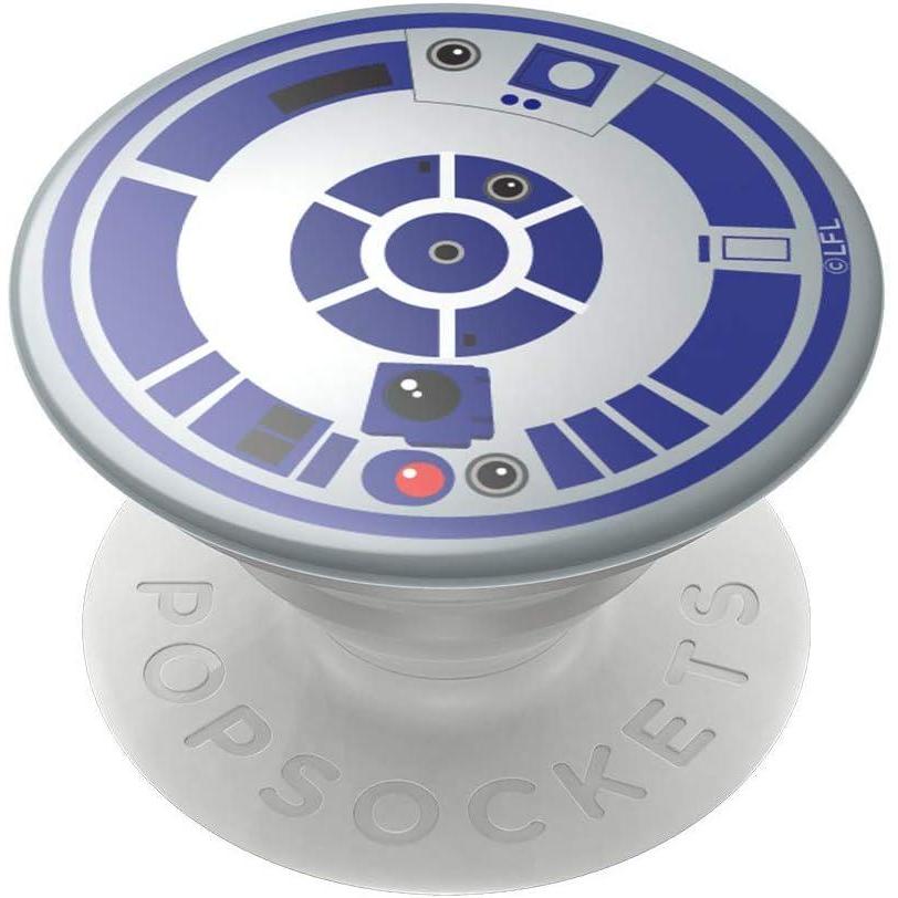 imagePopSockets Phone Grip for MagSafe with Kickstand Magnetic Stand Swappable Top Secure Hold for iPhone MagSafe Cases Phone ampamp Tablet Grip Starwars Enamel Death Star DimensionalR2D2