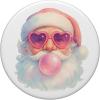 Vintage Santa Christmas Pink Sunglasses Bubble Gum PopSockets Adhesive PopGrip(Adhesive PopGrip)