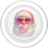 Vintage Santa Christmas Pink Sunglasses Bubble Gum PopSockets Adhesive PopGrip(Magnetic PopGrip)