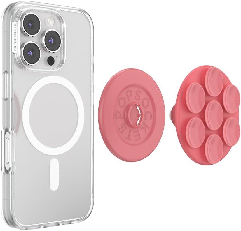 imagePopSockets Phone Grip with Expanding Kickstand Adhesive Grip Colorblock PinkPutty