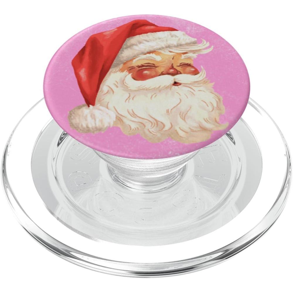 imagePopSockets Holiday Phone Grip ampamp Stand Holiday  Santa Pink PopSockets Adhesive PopGripMagnetic PopGrip