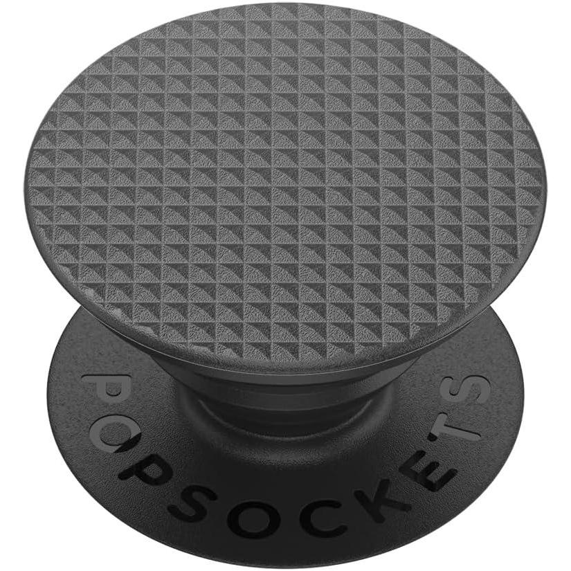 imagePopSockets Phone Grip with Expanding Kickstand Adhesive Grip  Colorblock PinkKnurled Black