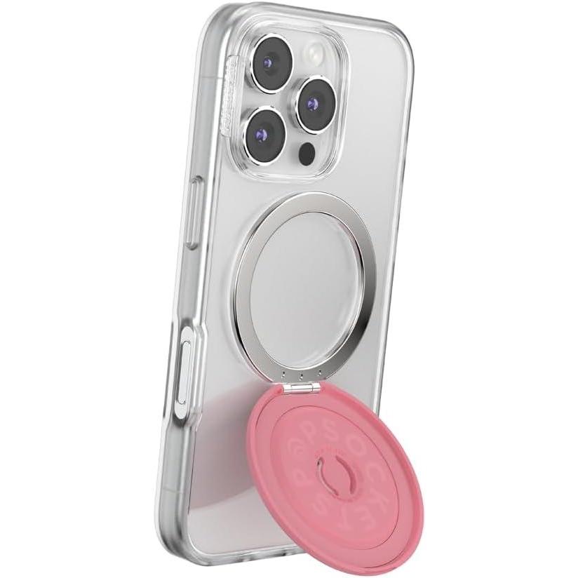 imagePopSockets Phone Grip with Expanding Kickstand Adhesive Grip Colorblock PinkPutty