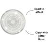 PopSockets Translucent Phone Grip with Expanding Kickstand, PopSockets for Phone, Translucent PopGrip – Chrome Drip Silver(Clear Glitter)