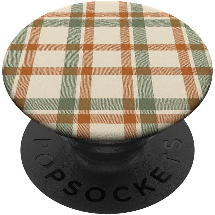 imagePopSockets Fall Phone Grip ampamp Stand  Fall Plaid PopSockets PopGrip for MagSafeAdhesive PopGrip