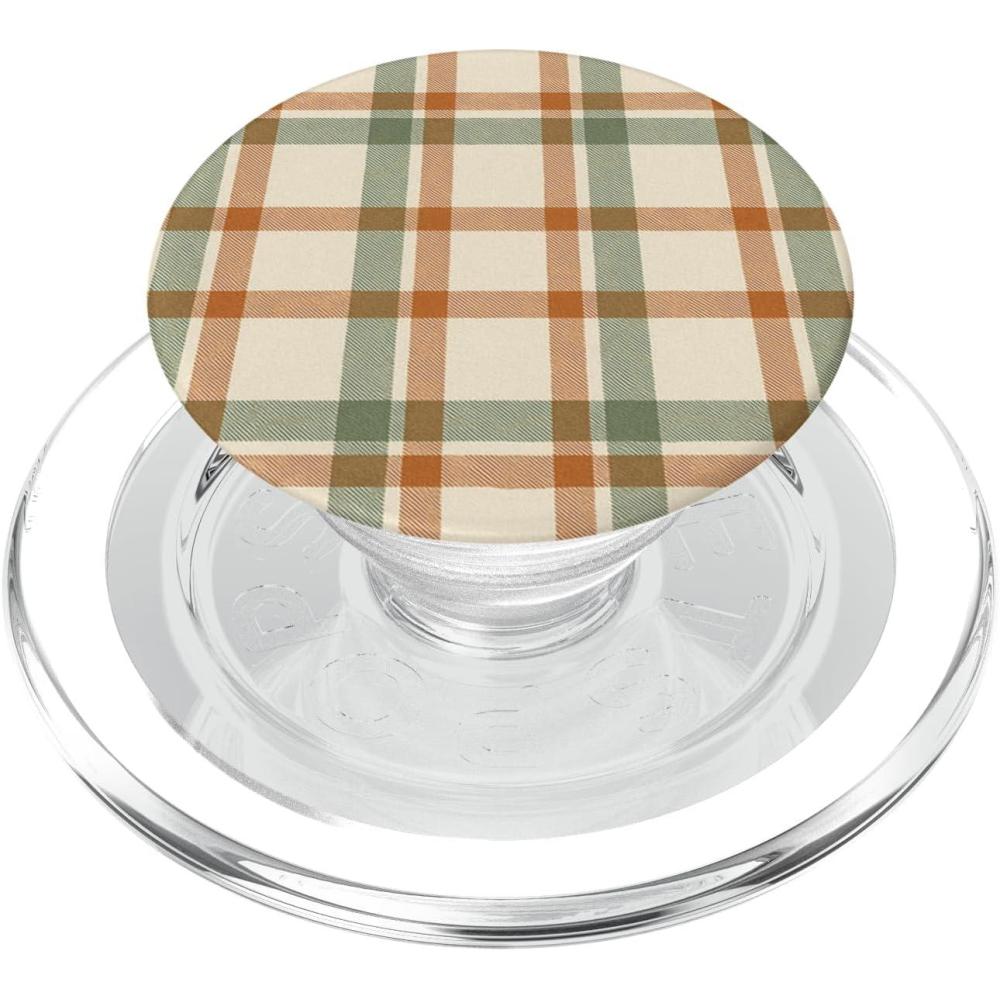 imagePopSockets Fall Phone Grip ampamp Stand  Fall Plaid PopSockets PopGrip for MagSafeMagnetic PopGrip