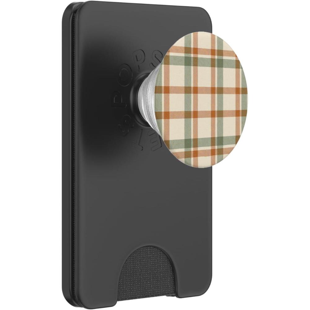 imagePopSockets Fall Phone Grip ampamp Stand  Fall Plaid PopSockets PopGrip for MagSafeMagnetic PopWallet