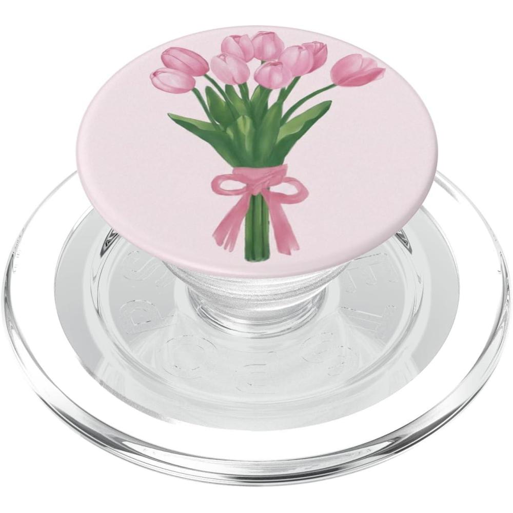 imagePopSockets Floral Phone Grip ampamp Stand  Tulip Bouquet PopSockets PopGrip for MagSafeMagnetic PopGrip