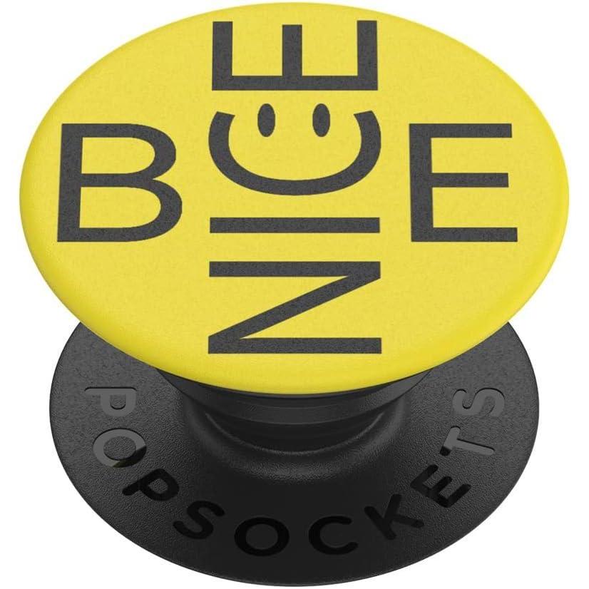 imagePopSockets Phone Grip for MagSafe with Kickstand Magnetic Stand Swappable Top Secure Hold for iPhone MagSafe Cases Phone ampamp Tablet Grip  Aurange TranslucentBe Nice