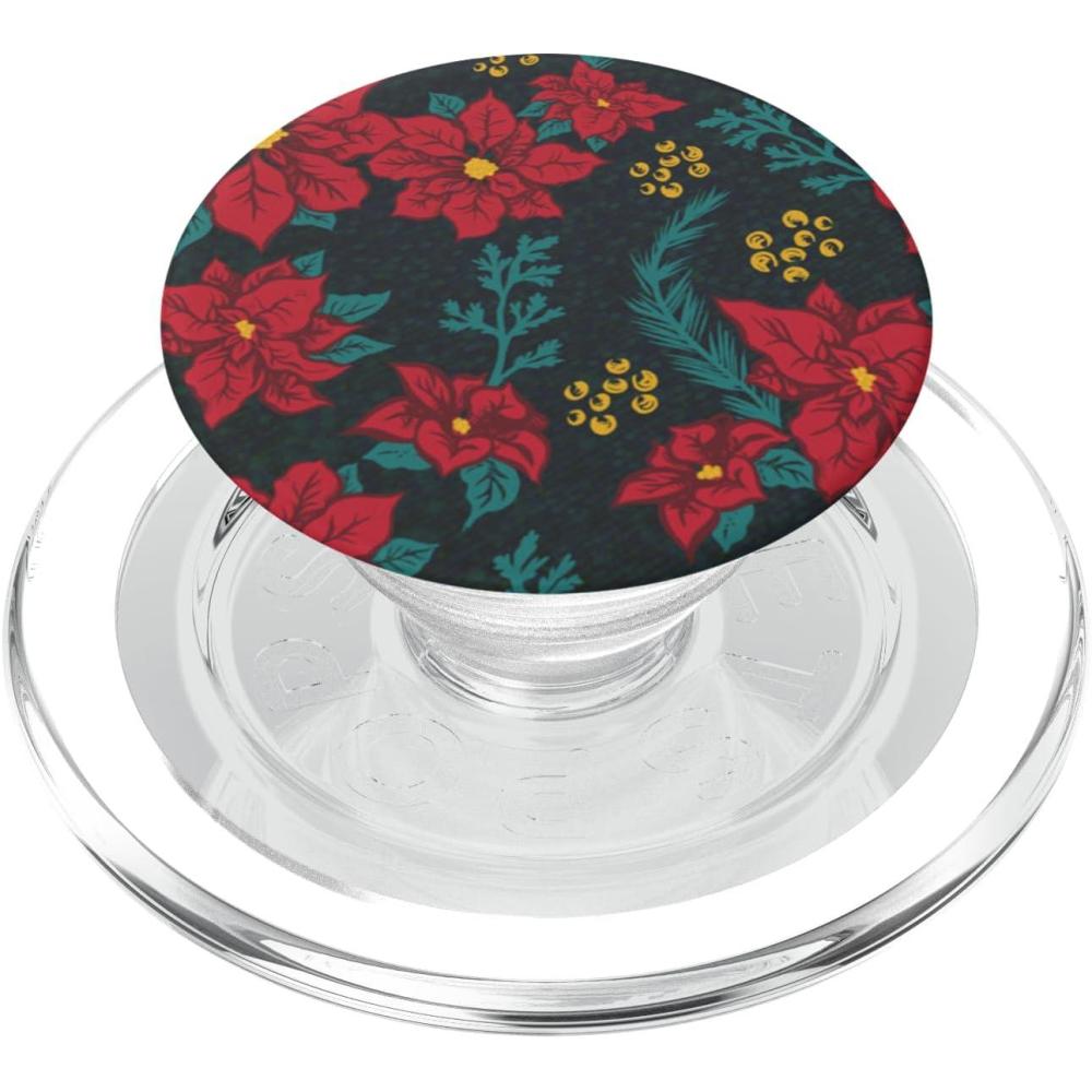 imagePopSockets Phone Grip with Expanding Kickstand  Poinsettia PopSockets Adhesive PopGripMagnetic PopGrip