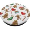 Christmas Gingerbread Pattern Cookie Xmas PopSockets PopGrip for MagSafe(Adhesive PopGrip)