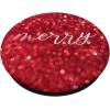Merry Christmas Happy Holidays Red and White PopSockets Grip and Stand for Phones and Tablets PopSockets Adhesive PopGrip(Adhesive PopGrip)
