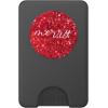 Merry Christmas Happy Holidays Red and White PopSockets Grip and Stand for Phones and Tablets PopSockets Adhesive PopGrip(Magnetic PopWallet)