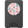 Pastel Pink and Sage Green Christmas Tree Holiday Pattern PopSockets Adhesive PopGrip(Magnetic PopWallet)