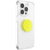 PopSockets Phone Grip for MagSafe with Kickstand, Magnetic Stand, Swappable Top, Secure Hold for iPhone MagSafe Cases, Phone & Tablet Grip – Aurange Translucent(Yellow Smiley)