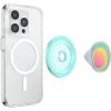 PopSockets Phone Grip for MagSafe with Kickstand, Magnetic Stand, Swappable Top, Secure Hold for iPhone MagSafe Cases, Phone & Tablet Grip – Aurange Translucent(Boca Aura)