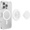PopSockets Phone Grip for MagSafe with Kickstand, Magnetic Stand, Swappable Top, Secure Hold for iPhone MagSafe Cases, Phone & Tablet Grip – Glossy White