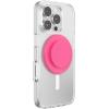 PopSockets Phone Grip for MagSafe with Kickstand, Magnetic Stand, Swappable Top, Secure Hold for iPhone MagSafe Cases, Phone & Tablet Grip – Neon Pink