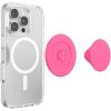 PopSockets Phone Grip for MagSafe with Kickstand, Magnetic Stand, Swappable Top, Secure Hold for iPhone MagSafe Cases, Phone & Tablet Grip – Neon Pink
