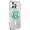 PopSockets Phone Grip for MagSafe with Kickstand, Magnetic Stand, Swappable Top, Secure Hold for iPhone MagSafe Cases, Phone & Tablet Grip(Iridescent Turq)