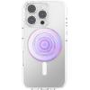 PopSockets Phone Grip for MagSafe with Kickstand, Magnetic Stand, Swappable Top, Secure Hold for iPhone MagSafe Cases, Phone & Tablet Grip(Iridescent Lavendar)