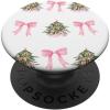 Coquette Christmas Pink Xmas Trees Bow Ribbons PopSockets PopGrip for MagSafe(Adhesive PopGrip)