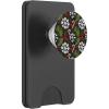 white snowflakes with candy canes with Christmas PopSockets Adhesive PopGrip(Magnetic PopWallet)