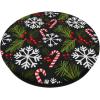 white snowflakes with candy canes with Christmas PopSockets Adhesive PopGrip(Adhesive PopGrip)