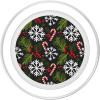 white snowflakes with candy canes with Christmas PopSockets Adhesive PopGrip(Magnetic PopGrip)
