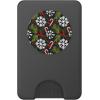 white snowflakes with candy canes with Christmas PopSockets Adhesive PopGrip(Magnetic PopWallet)