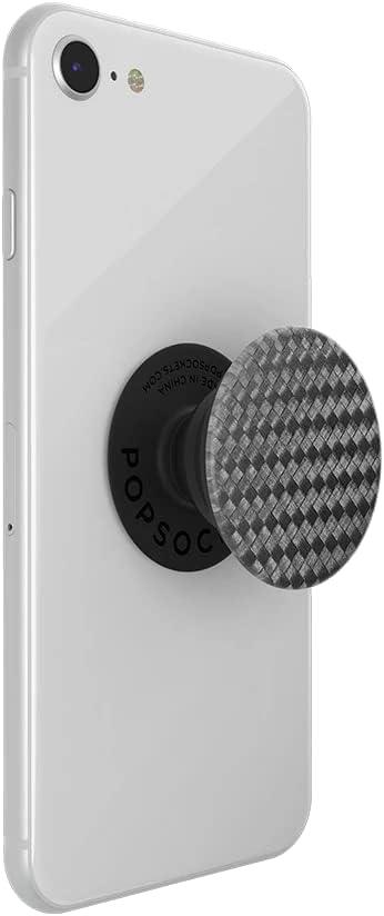 imagePopSockets Phone Grip with Expanding Kickstand Solid PopGrip WisteriaCarbonite Weave