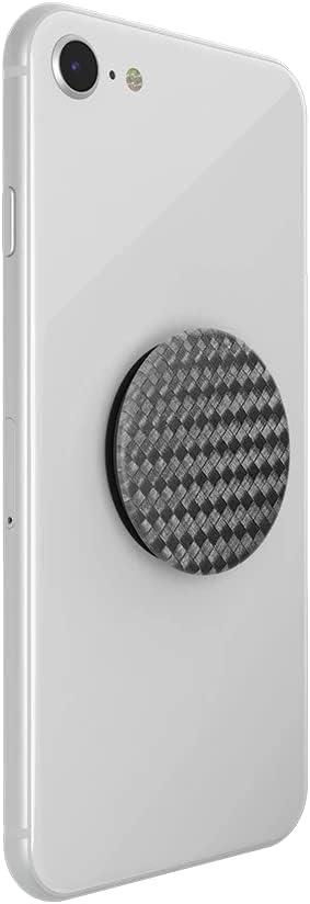 imagePopSockets Phone Grip with Expanding Kickstand Solid PopGrip WisteriaCarbonite Weave