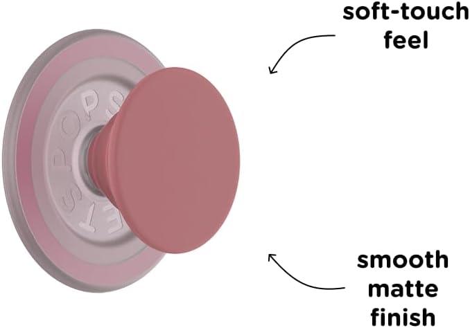 imagePopSockets Phone Grip with Expanding Kickstand Solid PopGrip WisteriaClay