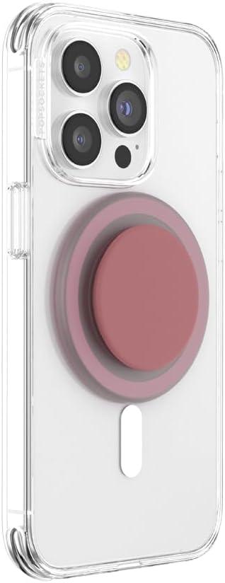 imagePopSockets Phone Grip with Expanding Kickstand Solid PopGrip WisteriaClay