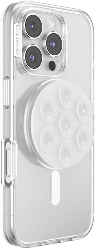 imagePopSockets Phone Grip with Expanding Kickstand Solid PopGrip WisteriaClear